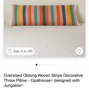Oversized Oblong Woven Stripe Throw Pillow from Opalhouse with Jungalow